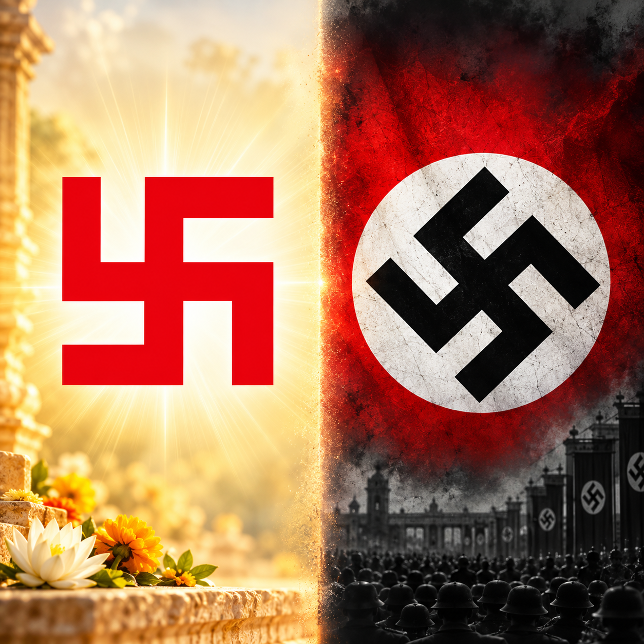 Divine and Diabolic – The Spiritual Difference Between the Hindu Swastik and the Nazi Hakenkreuz (Nazi Swastik)